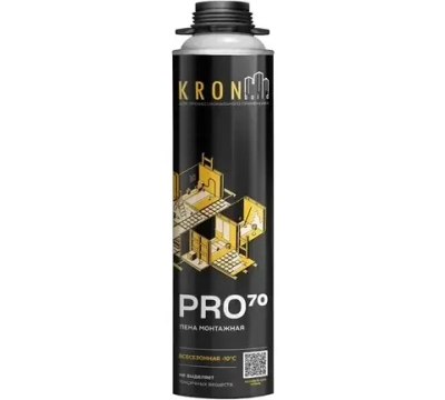 Проффесиональная монтажная пена "KRONbuild" Всесезонная Pro 70