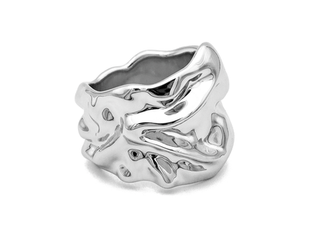 Кольцо "Мятый металл" 20,5мм, неразъемное