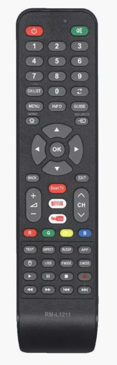 Пульт Универсальный RM-L1211 для DEXP DNS SUPRA ROLSEN AKAI ВИТЯЗЬ