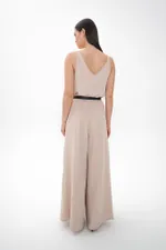 Комбинезон Alexandra Talalay на лямках AO003 персиковый