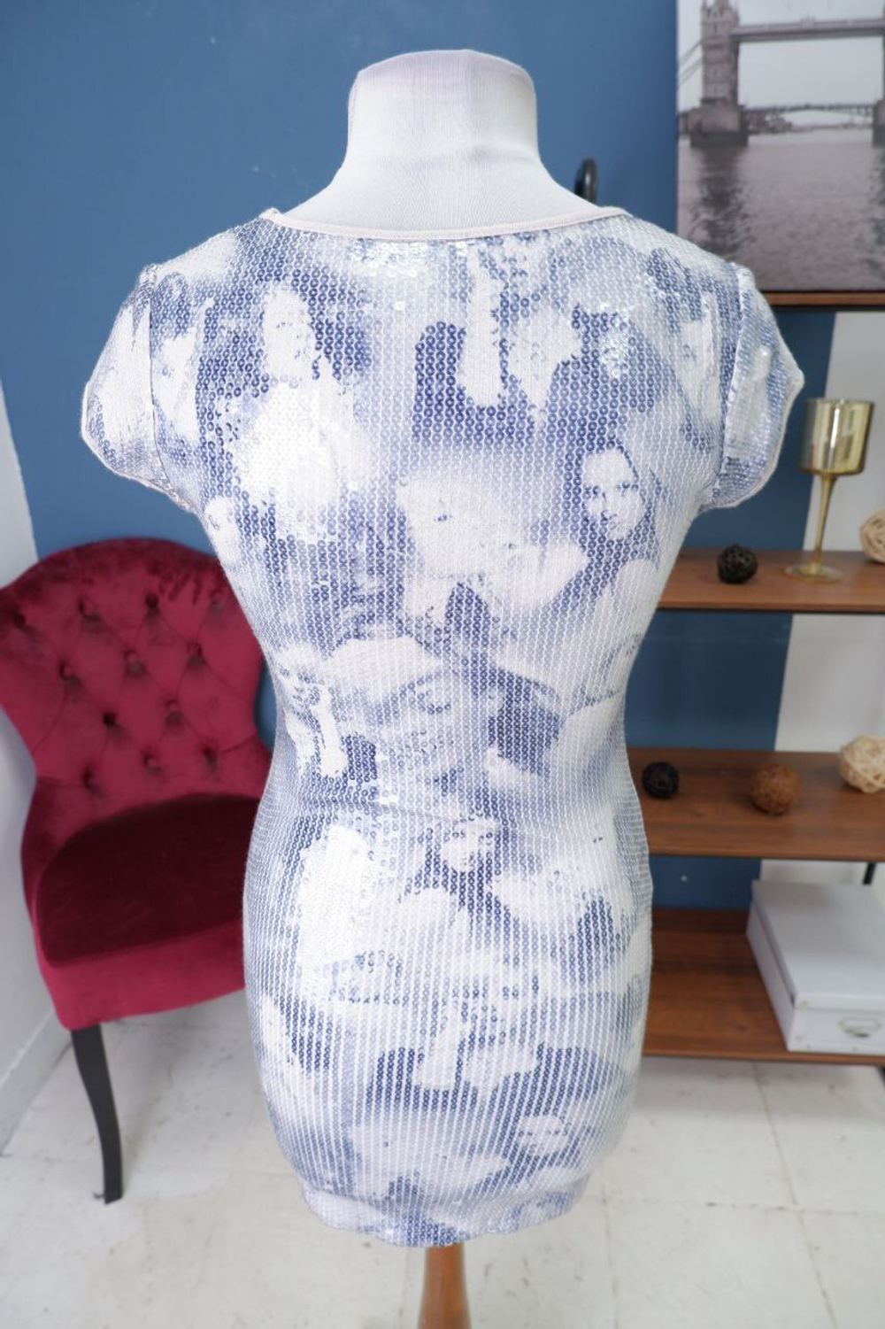 Топ-туника с пайетками 46 размер