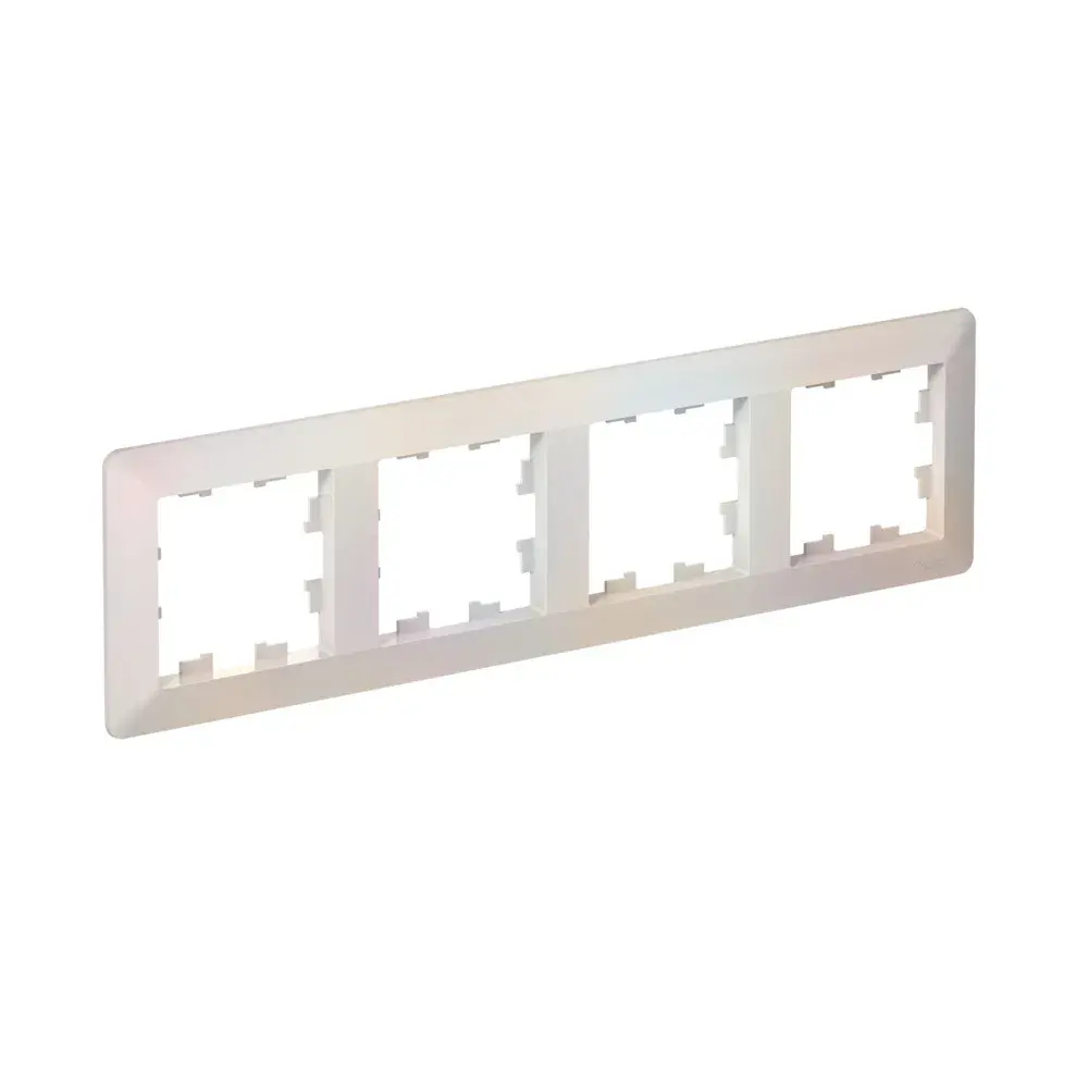 ATLASDESIGN AIR 4-постовая РАМКА, ЖЕМЧУГ/дымчатый белый