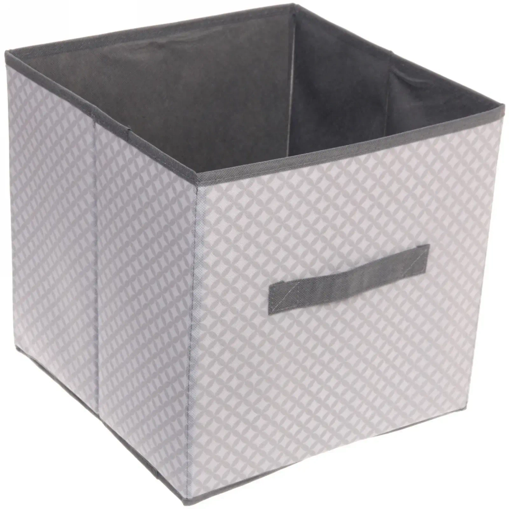 Короб - органайзер складной для хранения вещей «ЭКЛАТТ», цвет пыльно - серый, 28*28*28см