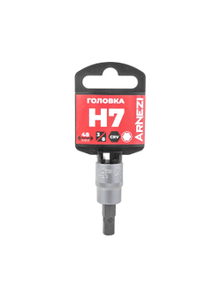 Головка 3/8" со вставкой HEX H7, L=48 мм на холдере Arnezi R0204307