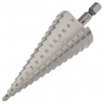 Сверло по металлу ступенчатое 4,0-32,0 мм 102 mm 62 HRC Kranz KR-12-6603