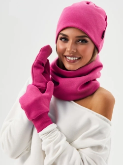 Шапка бини с начесом для хвоста, дред и кос