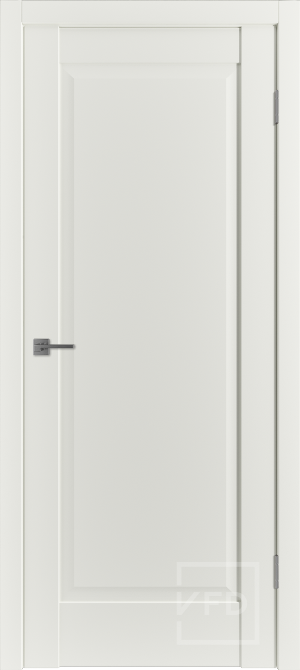 Межкомнатная дверь VFD (ВФД) ER1 ДГ Emalex Midwhite (матовая белый с оттенком, без текстуры)