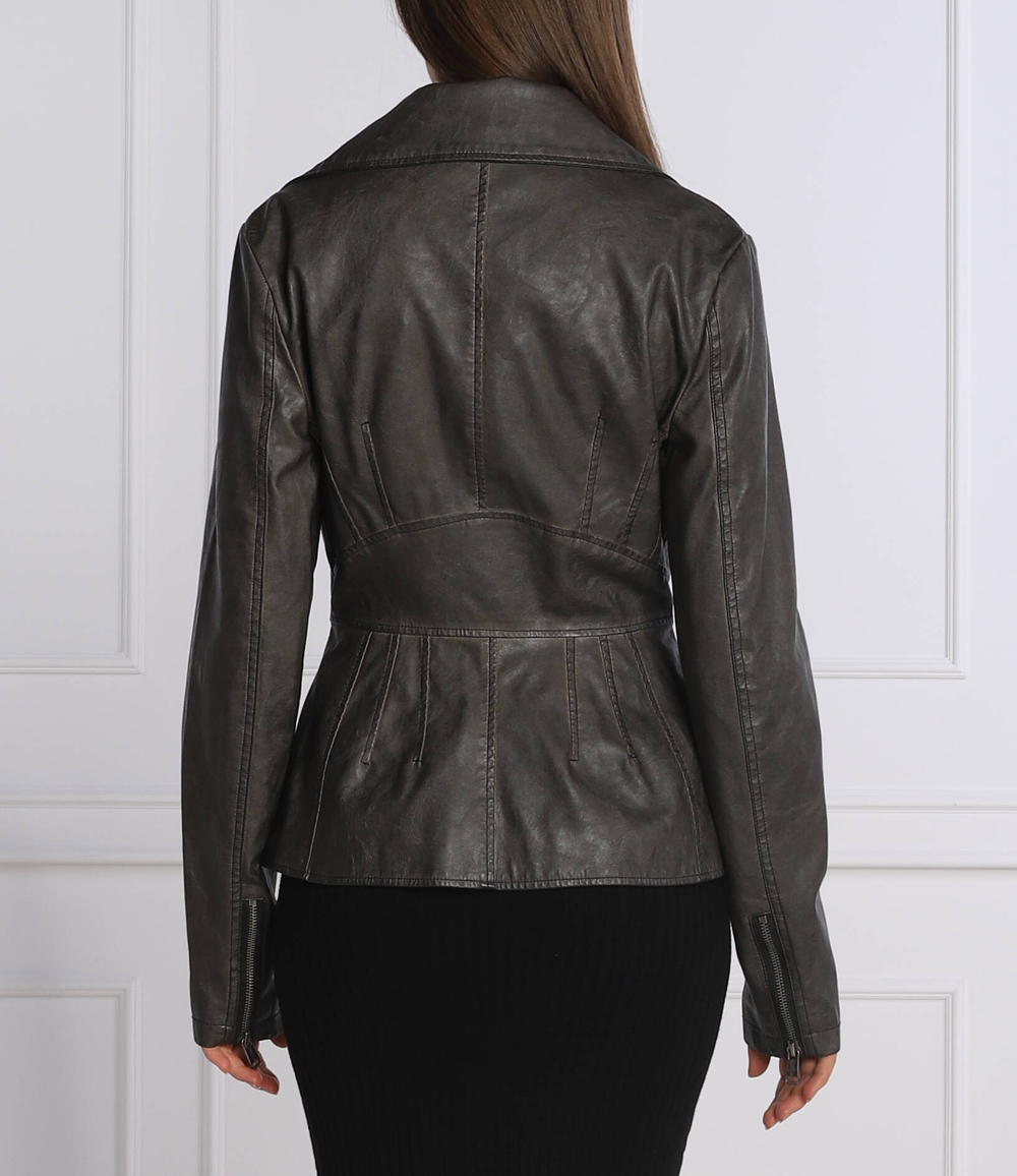 куртка agnes GUESS - графитовый (W2YN15 WEP70)