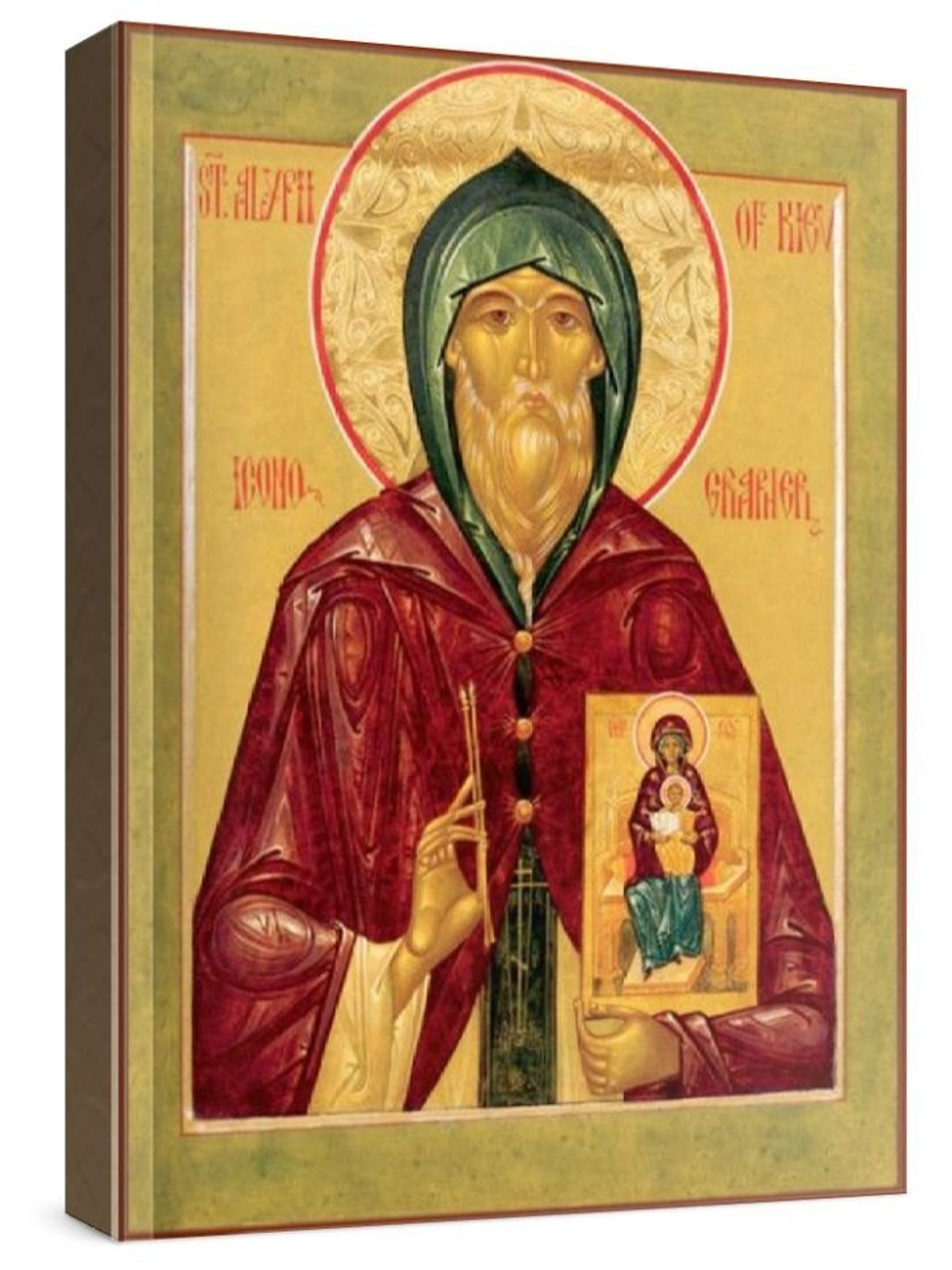 Алипий Печерский (рукописная икона)