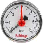 Манометр с аксиальным подключением, 6 Бар, 1/4" дюйма, ITAP, 483R