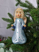Ангел ёлочная игрушка из фарфора
