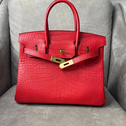 Сумка Hermes из кожи крокодила 30 см