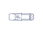 Гайка шестигранная стопорная VH UNF 1/2"