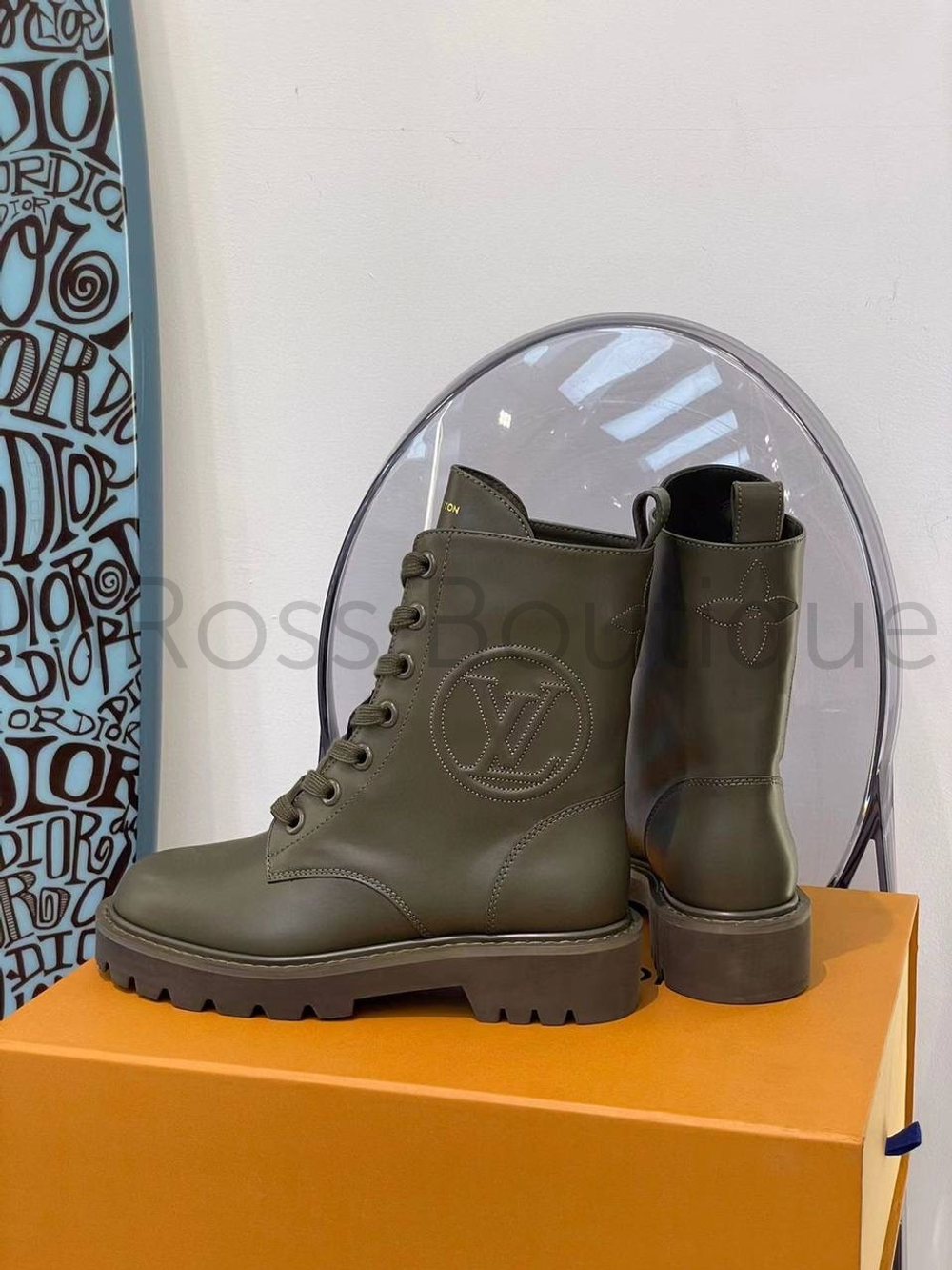 Ботинки Territory Flat Rangers Louis Vuitton (Луи Виттон) цвета хаки