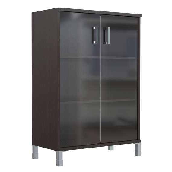 Шкаф средний со стеклянными дверьми B 420.8  900х450х1286 BORN