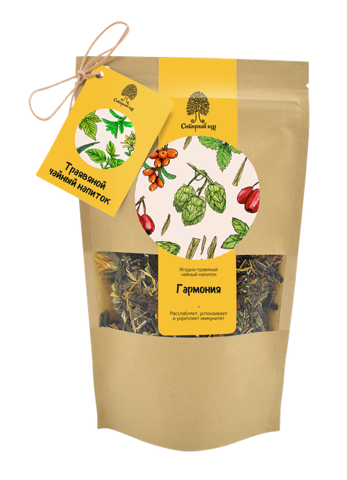 Чайный напиток травяной «Гармония» / CraftTea / 50 г / Сибирский кедр