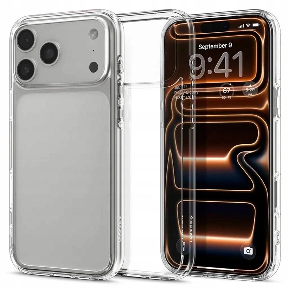 Чехол Spigen Ultra Hybrid для iPhone 17 Pro прозрачный
