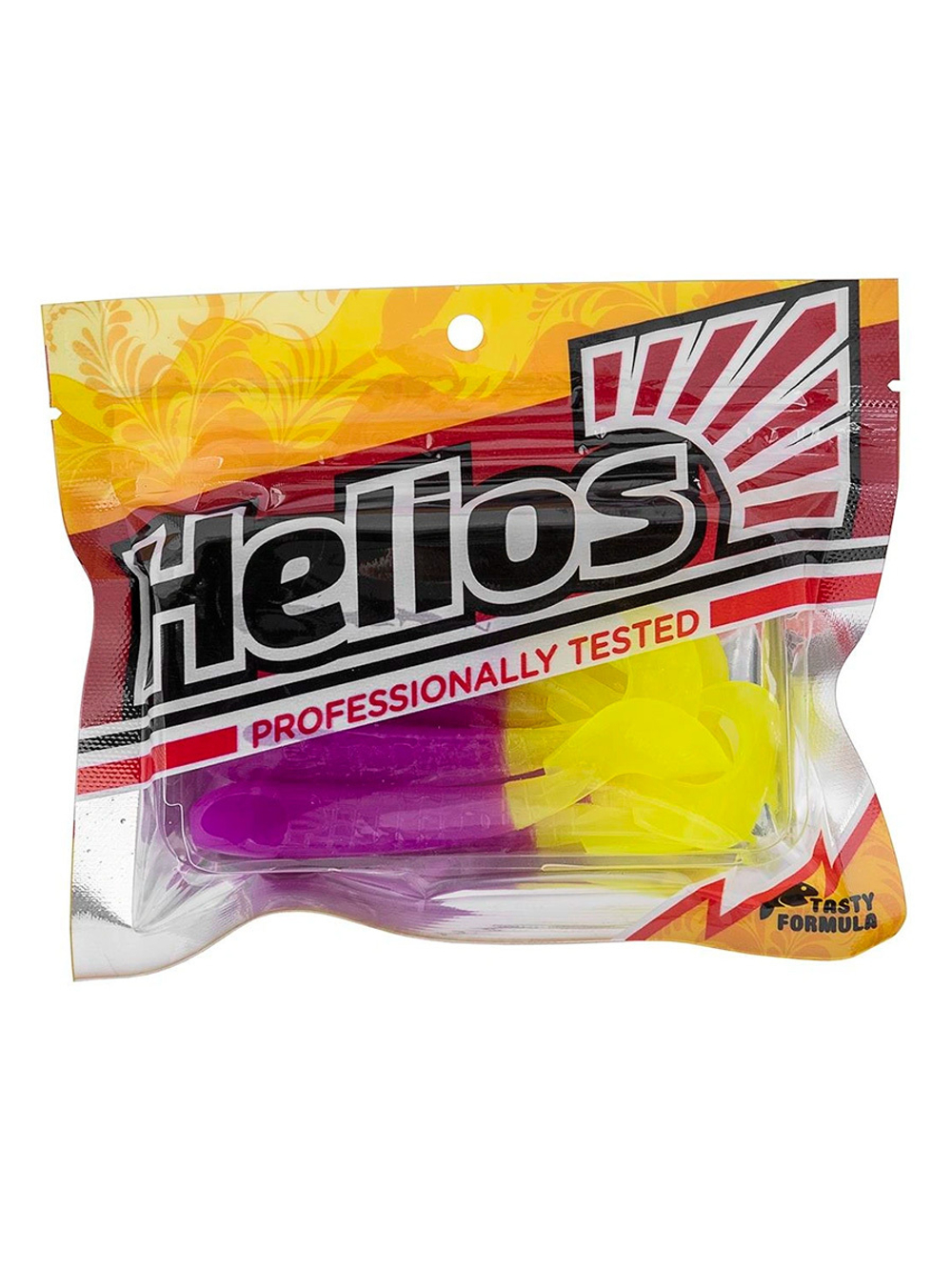 Твистер несъедобный Helios Long Hybrid 3,55"/9,0 см MIX 100шт. (HS-15-031-N)