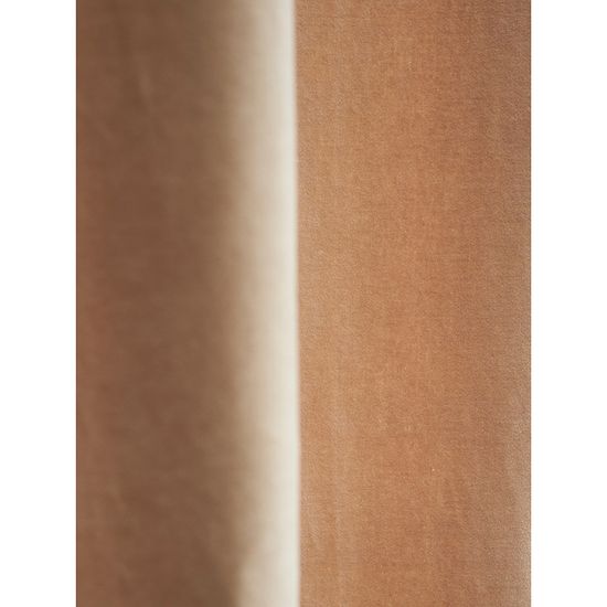 Штора из хлопкового бархата бежевого цвета из коллекции essential, 150х290 см