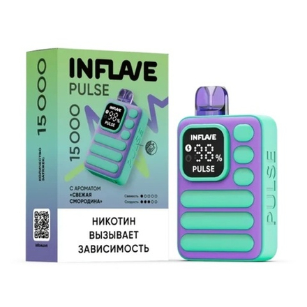 Inflave Pulse Свежая смородина 15000 затяжек 20мг (2%)