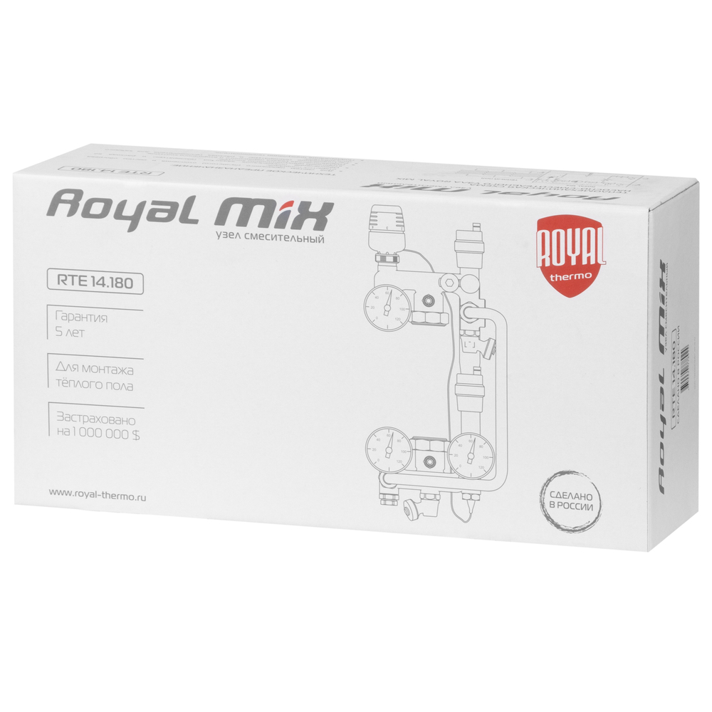Узел смесительный Royal Thermo RoyalMix без насоса 1"