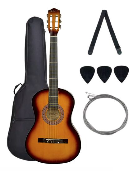 Классическая гитара 7/8 Belucci BC3805 SB (комплект)