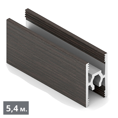 Рамка средняя двери - центральный ригель (1000мм) венге темный ПВХ