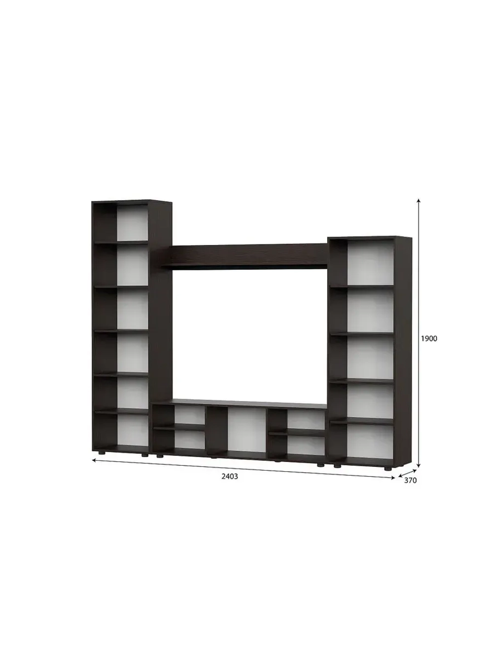 Стенка в гостиную со шкафом 240х37х190 см