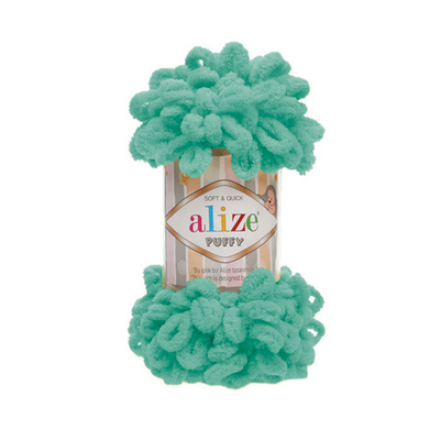 Пряжа Alize (Ализе) Puffy / уп.5 мот. по 100 г, 9м, 490 морская волна A