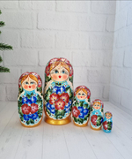 Матрешка 5м 15см нижегородская роспись, интерьерная