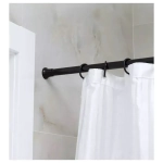 Карниз для ванной комнаты 280см сборный (черный)