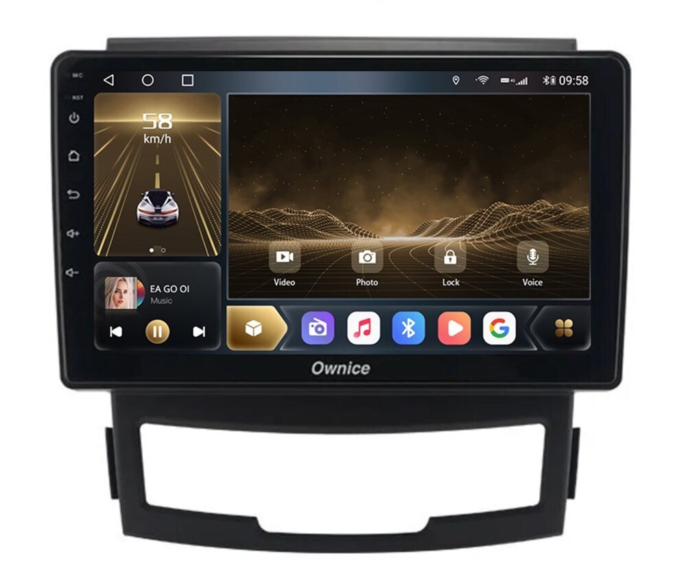 Штатная магнитола OWNICE OL-9762-P для SsangYong Actyon, Korando 2010-2013 на Android 10.0