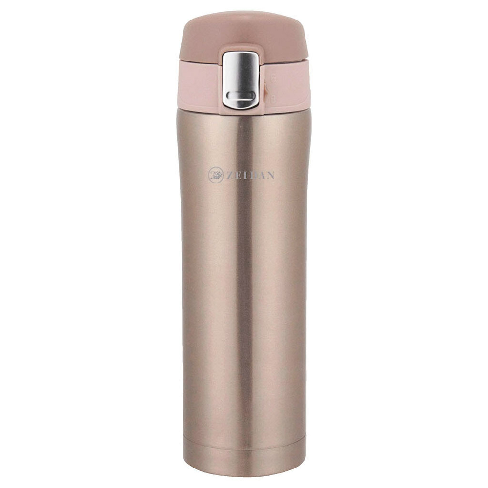 Термос-кружка "Zeidan" из нержавеющей стали 450мл, розовая, подарок
