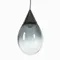 Подвесной светильник Rain Ø51,5 см, дымчатый, чёрный глянец