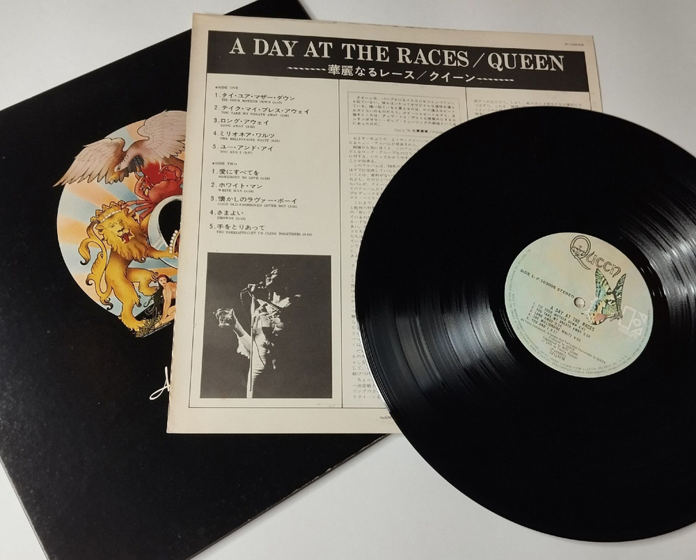 Винтажная виниловая пластинка LP Queen A Day At The Races (Japan 1976) (No Obi) Somebody To Love