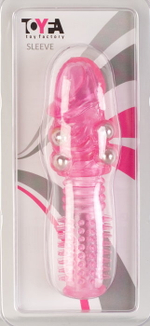 Насадка на член розовая 13,5 см