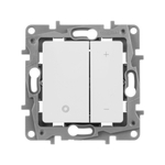 Диммер нажимной универсальный LED 400Вт без нейтрали - белый ETIKA Legrand