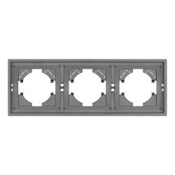 Рамка пластиковая FRM-TENDO-PL-3-GR (Arlight, Графитовый) 053845