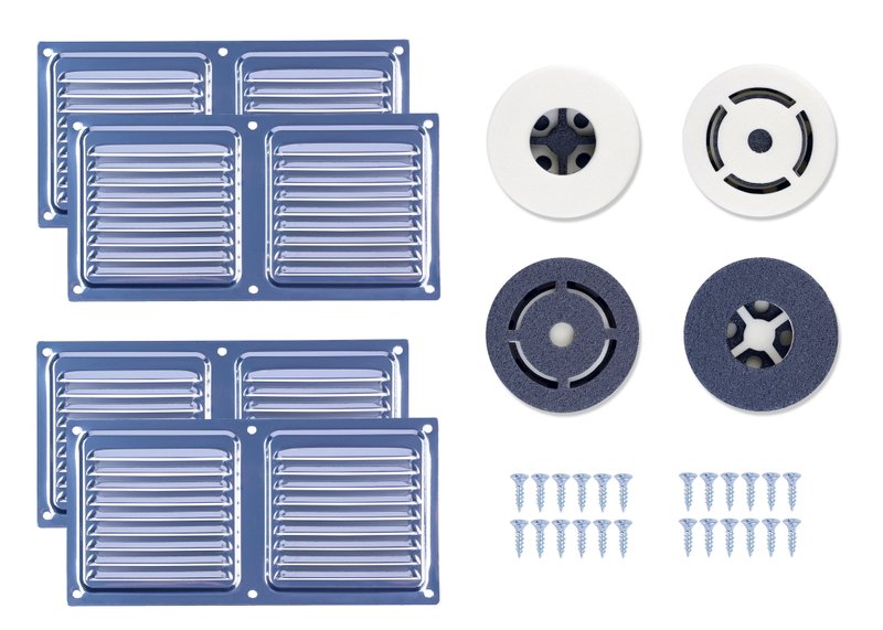 Вентиляционный клапан ДомВент ДверВент белый