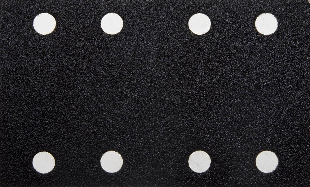 Лист шлиф. универс. URAGAN ″Оптимал. для тверд. пород дерева″ 8 отв. по линии, на липучке, для ПШМ, P40, 80х133мм, 50шт