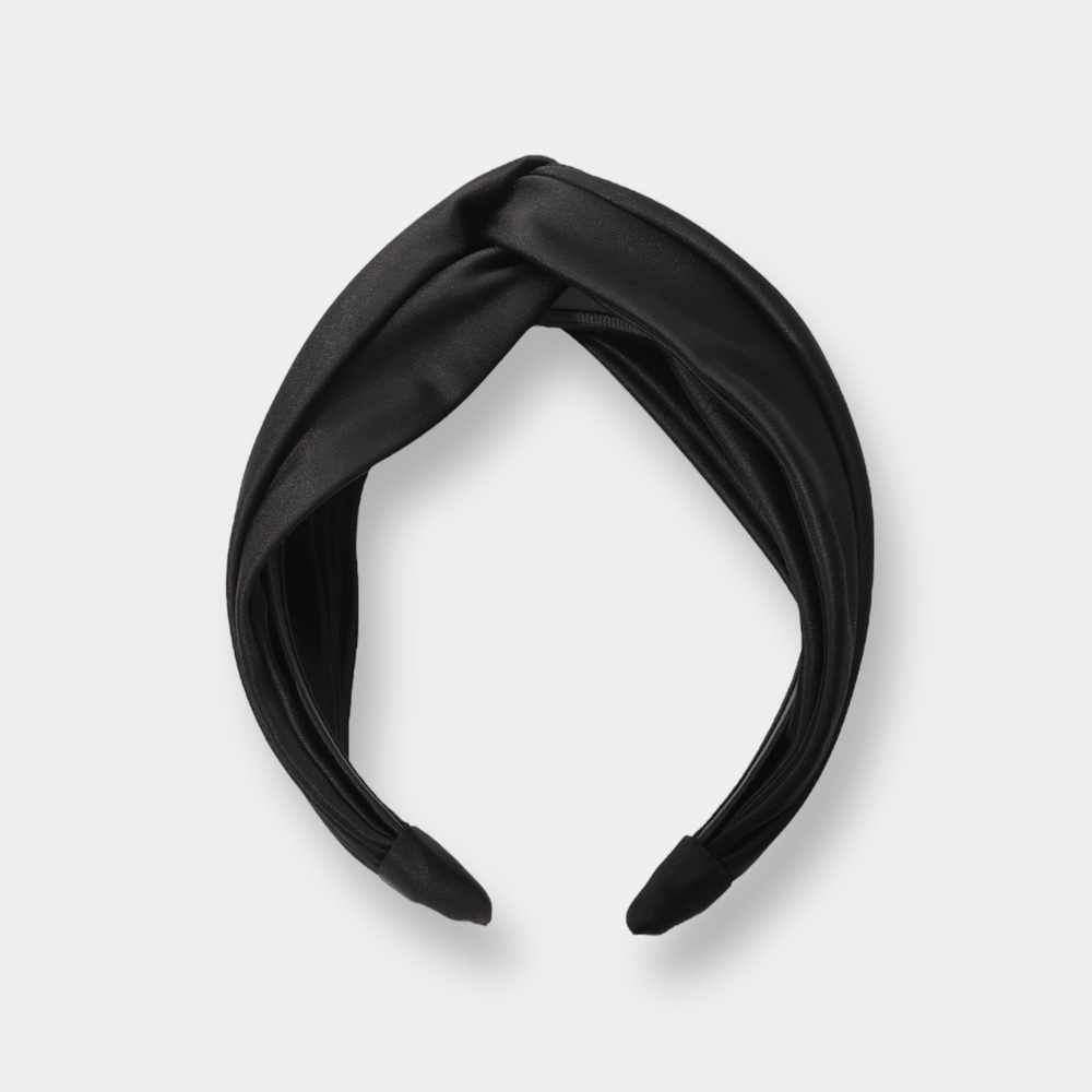 Ободок-узел из атласа