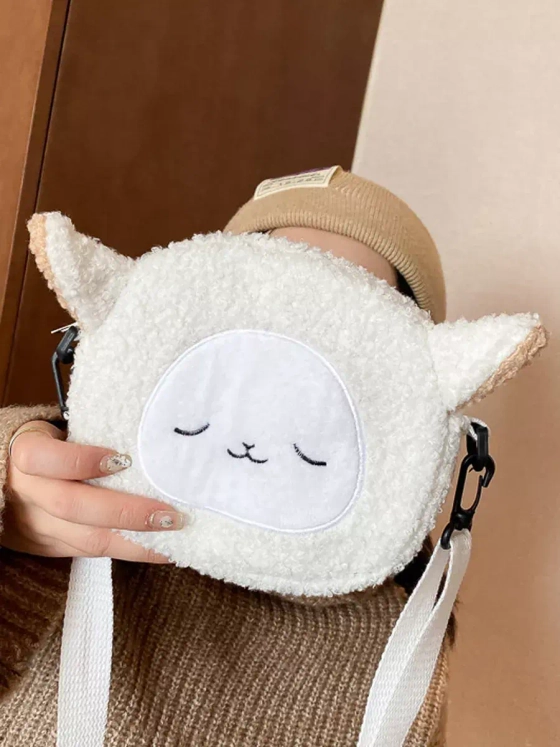 Мягкая игрушка сумка Лама Кучеряма Альпака