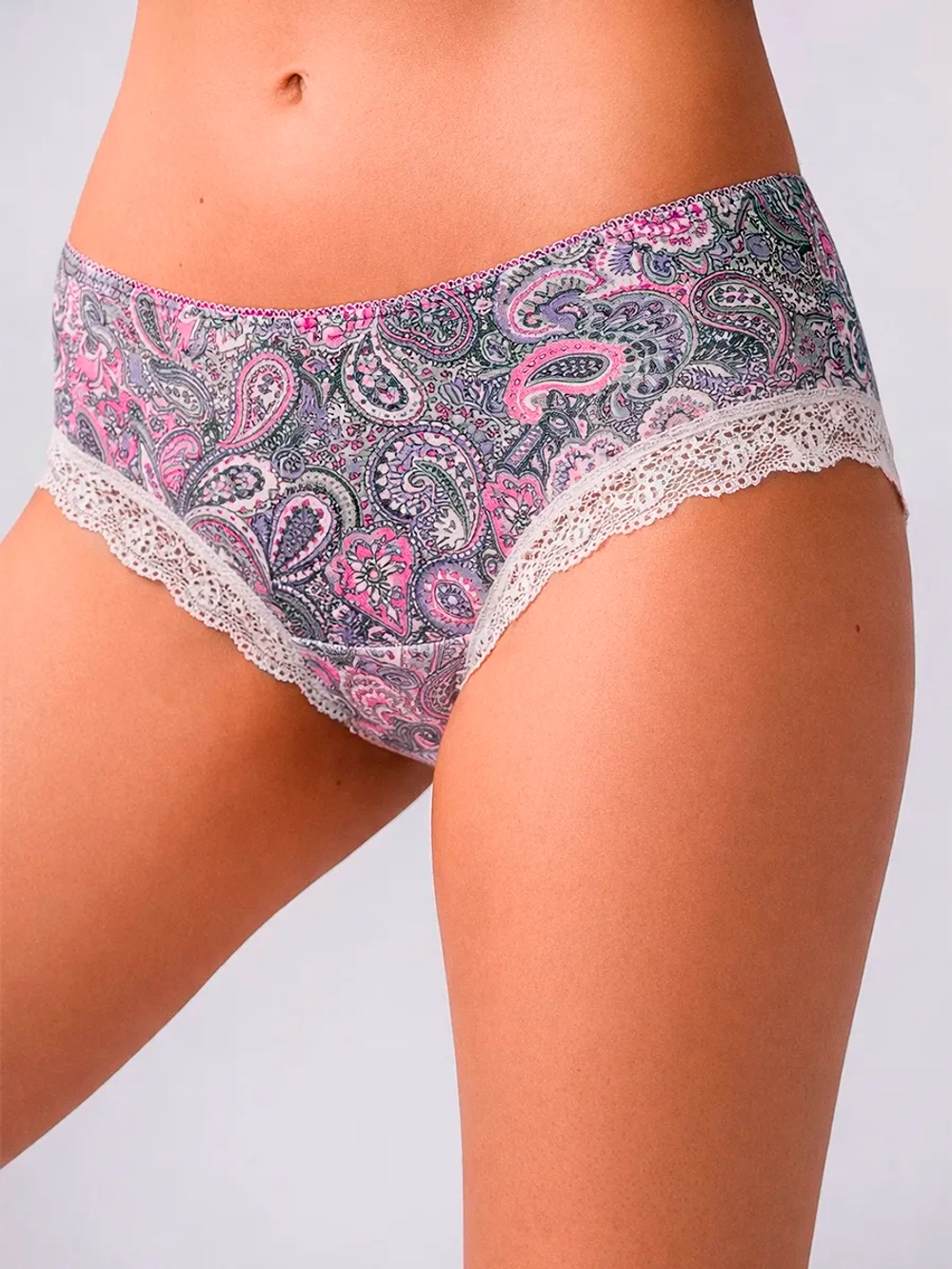 Трусы слипы с кружевом