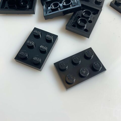 Lego Плитка 2x3 (черная) 302126