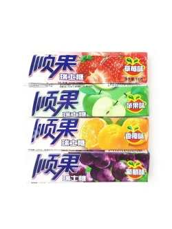 Жевательные конфеты с фруктовыми вкусами 17 г * 60 шт