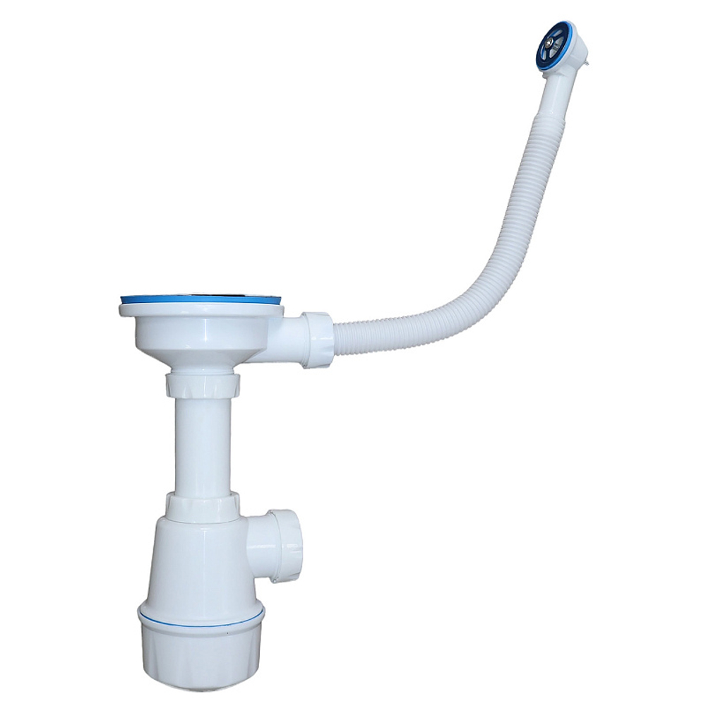 Кухонная мойка AZARIO Rio 750x505x185 искусственный мрамор, с "крылом", сифон в комплекте, цвет песочный (CS00105228)