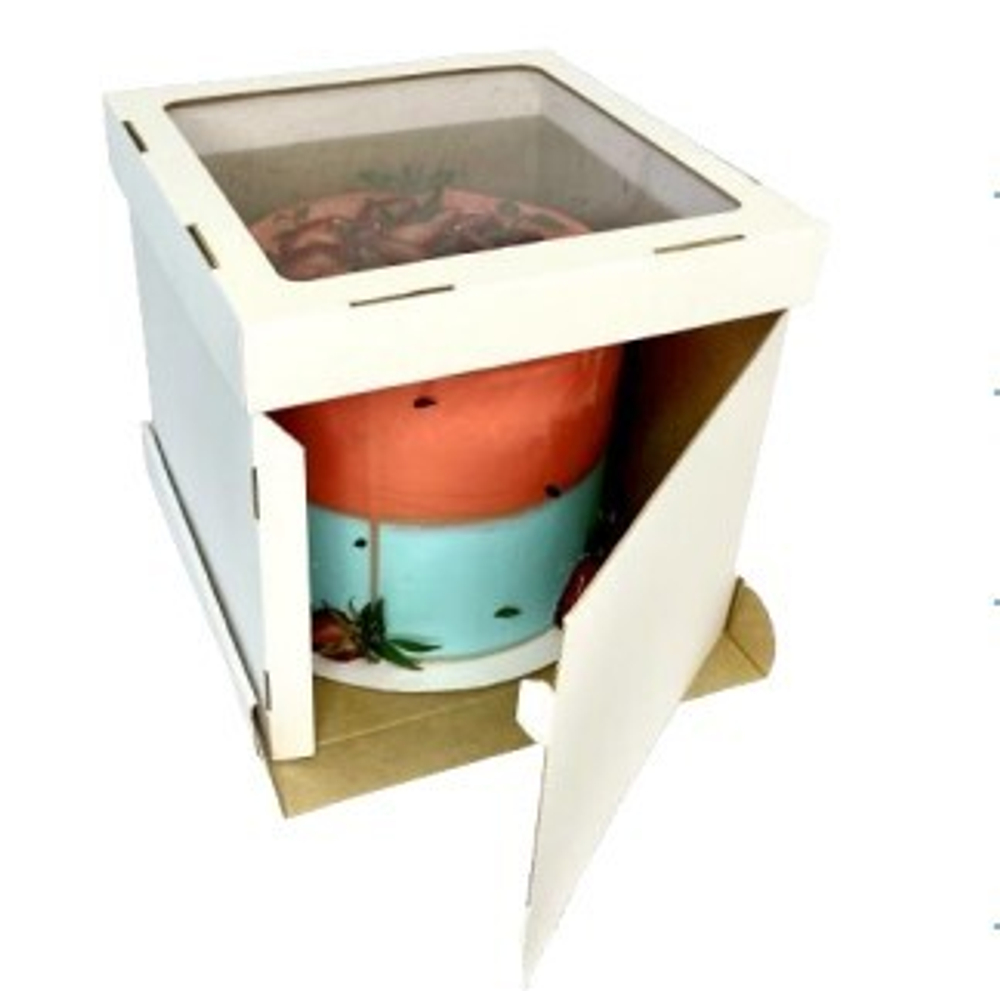 Упаковка картонная для торта 26*26*20см STRONG