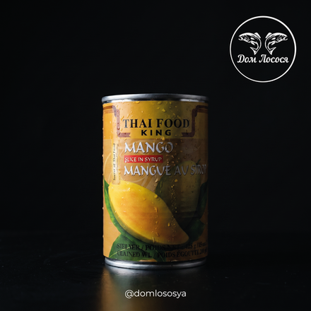 Манго ломтики в сиропе, ж/б, 425г, THAI FOOD KING