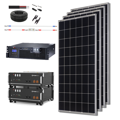 Гибридная Солнечная Электростанция 5 кВт 200Ач LiFePO4 [СЭС-3520-200-5000-LiFePO4]