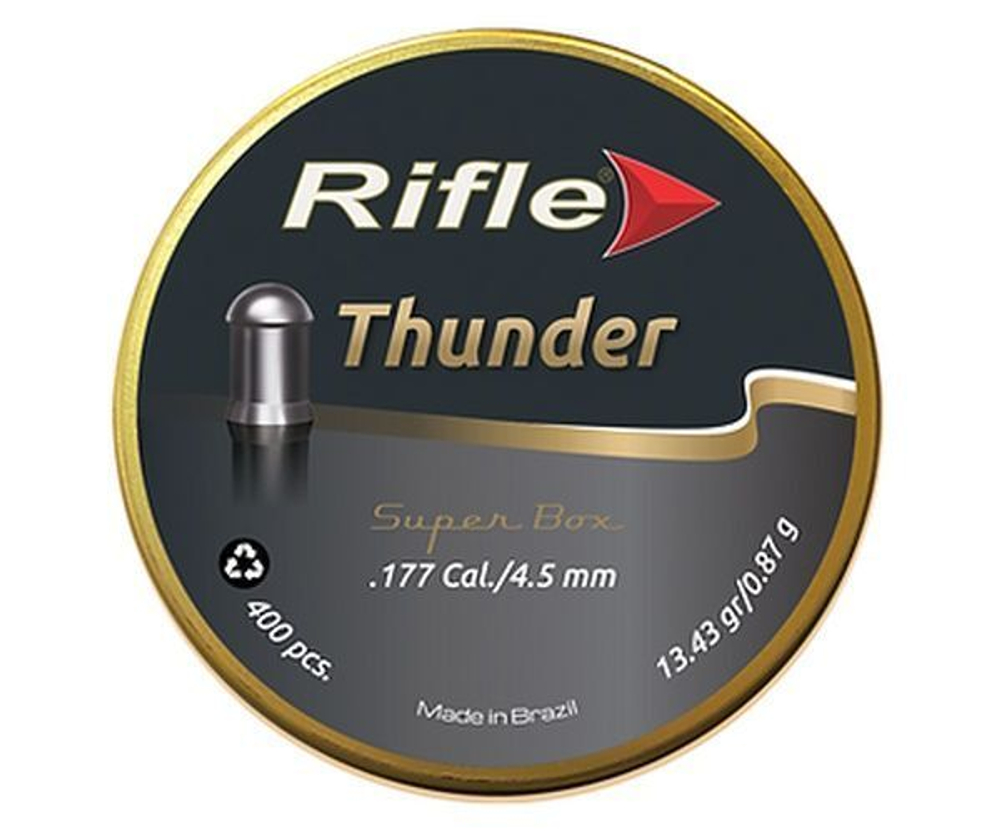 Пули RIFLE Thunder 4,5 мм 0.87 гр. 400 шт